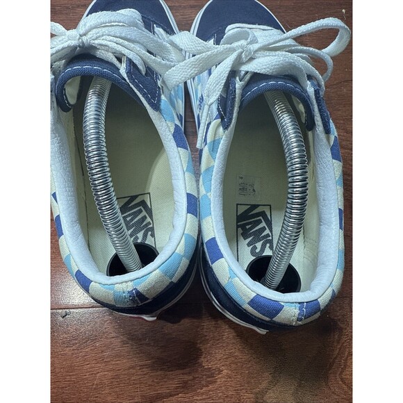 Vans Old Skool Checkerboard Sk8 Women\'s Size 10.5 Men\'s Sz 9Sneakers Blue White main image 4
